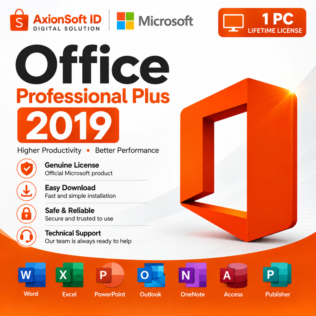 Microsoft Office 2019 Pro Plus Lifetime Activation for Windows
