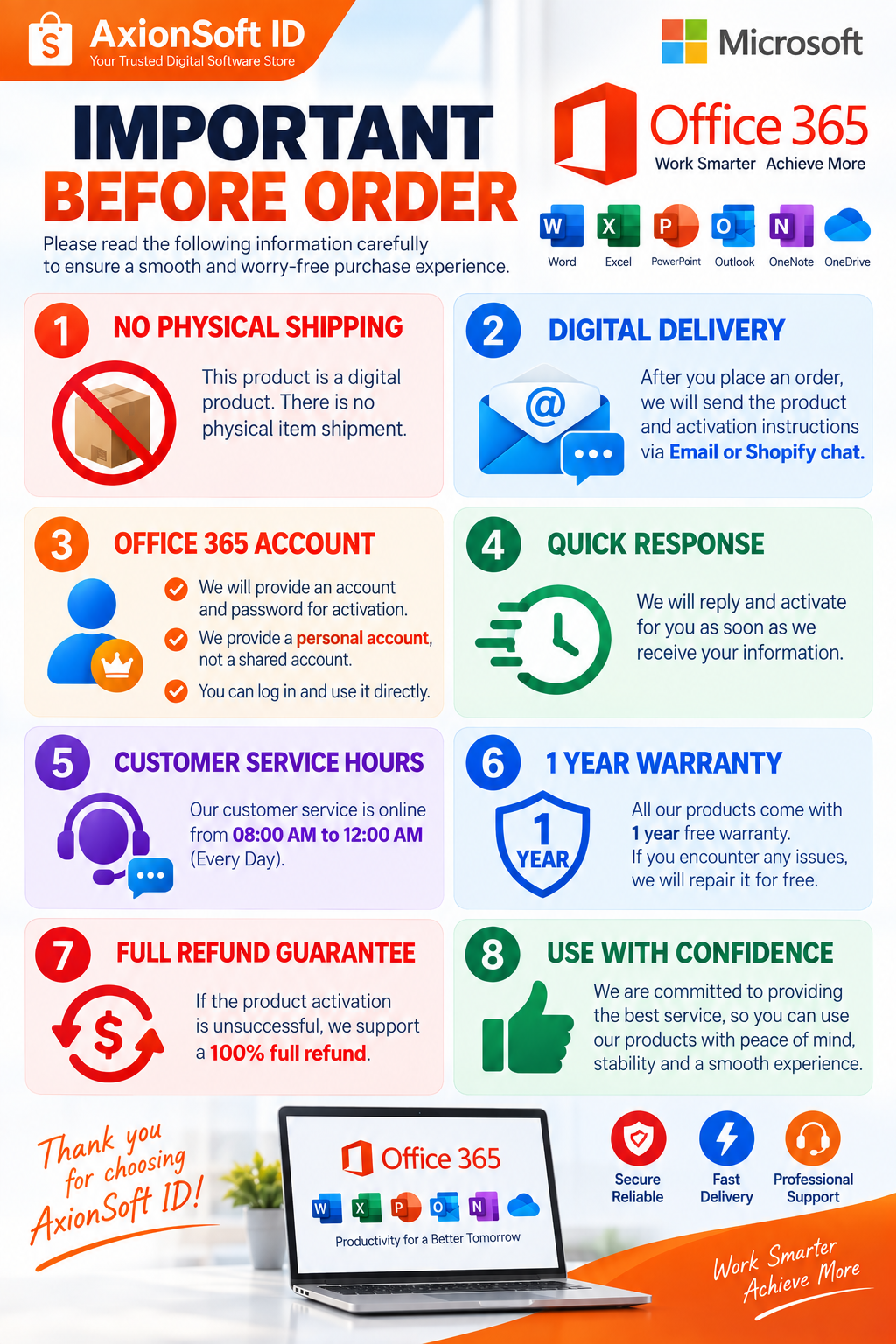 Genuine Microsoft Office 365 License for Mac | Windows | Android | iOS | Tablet - 1 Year
