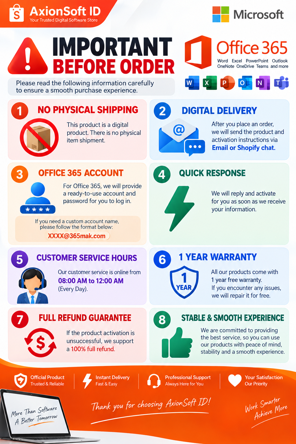 Microsoft Office 365 Original Account 5 Device Request Username Windows Mac iPad Android