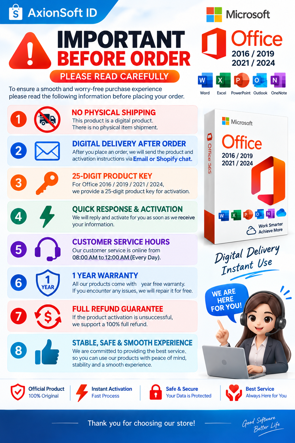 Office 2016 Pro Plus Permanen Windows 7/10/11 32/64 Bit VB Macro