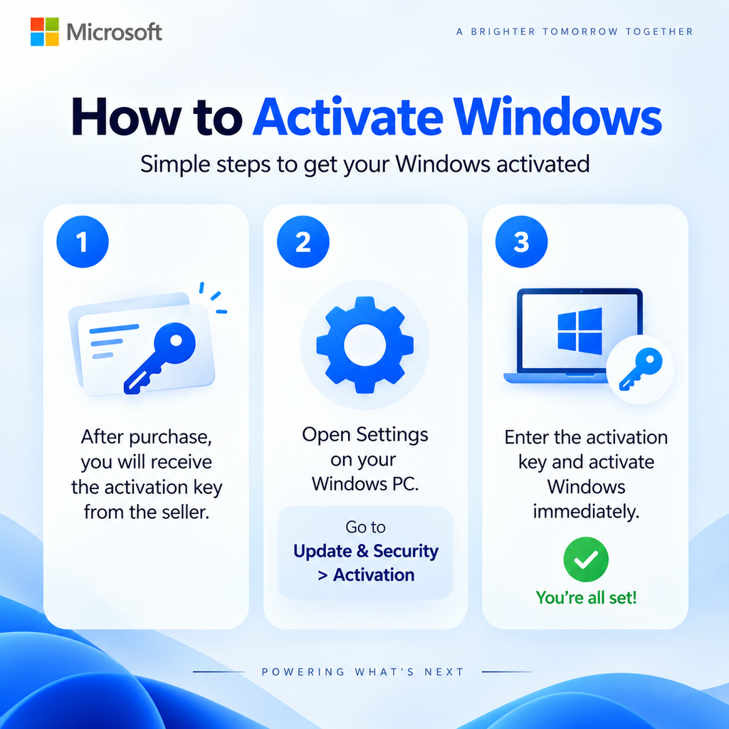 Windows 11 Pro Activation Key – Lifetime License – 1 PC/Laptop
