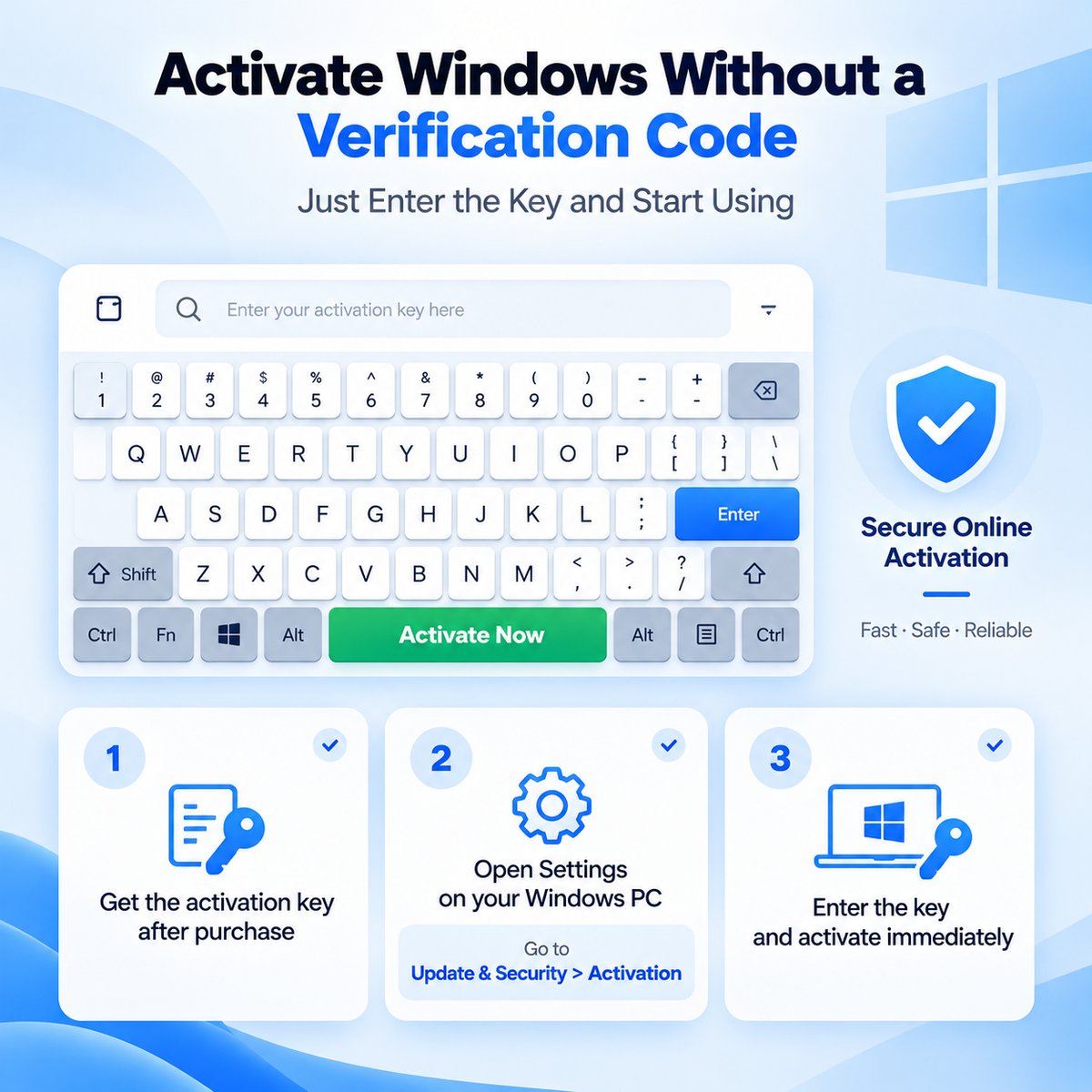 Windows 11 Pro Activation Key – Lifetime License – 1 PC/Laptop